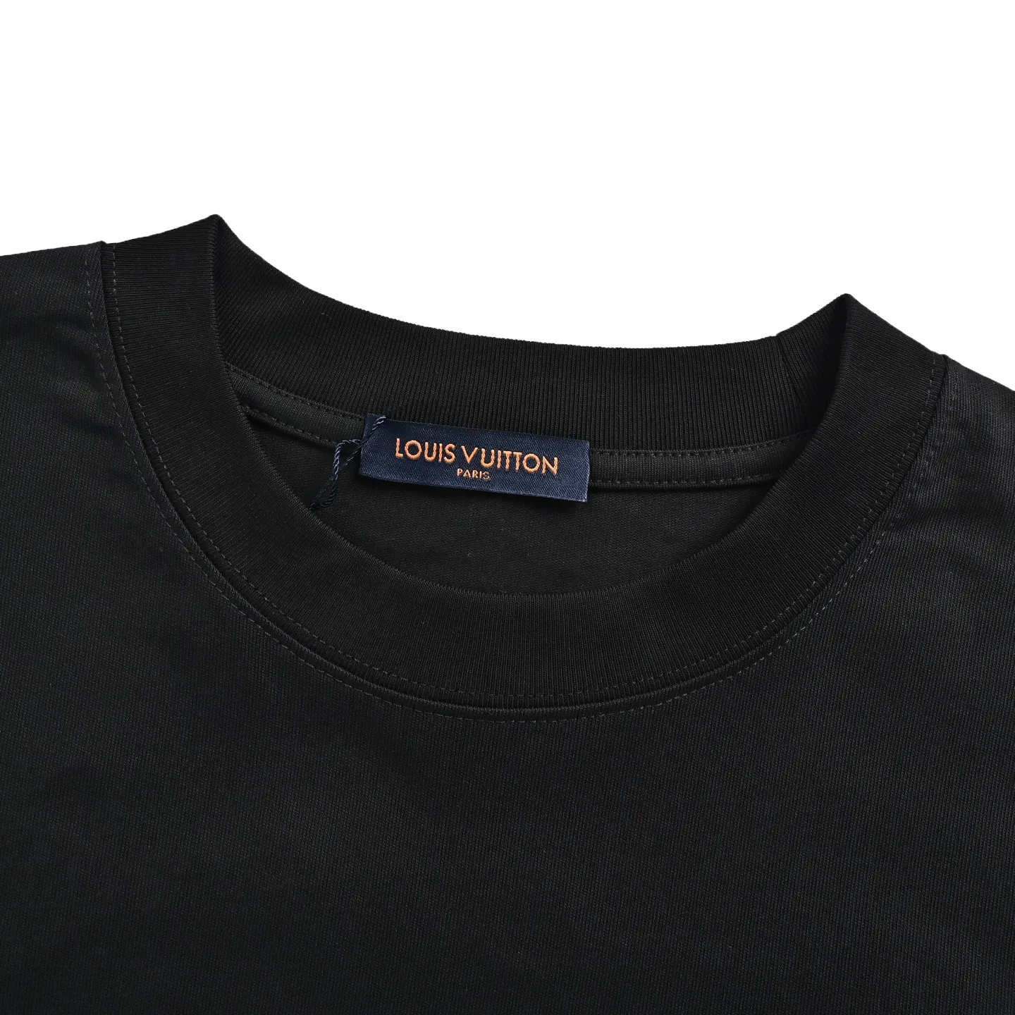 Louis Vuitton/Louis Vuitton hollow tatami embroidered round neck short sleeves on the back